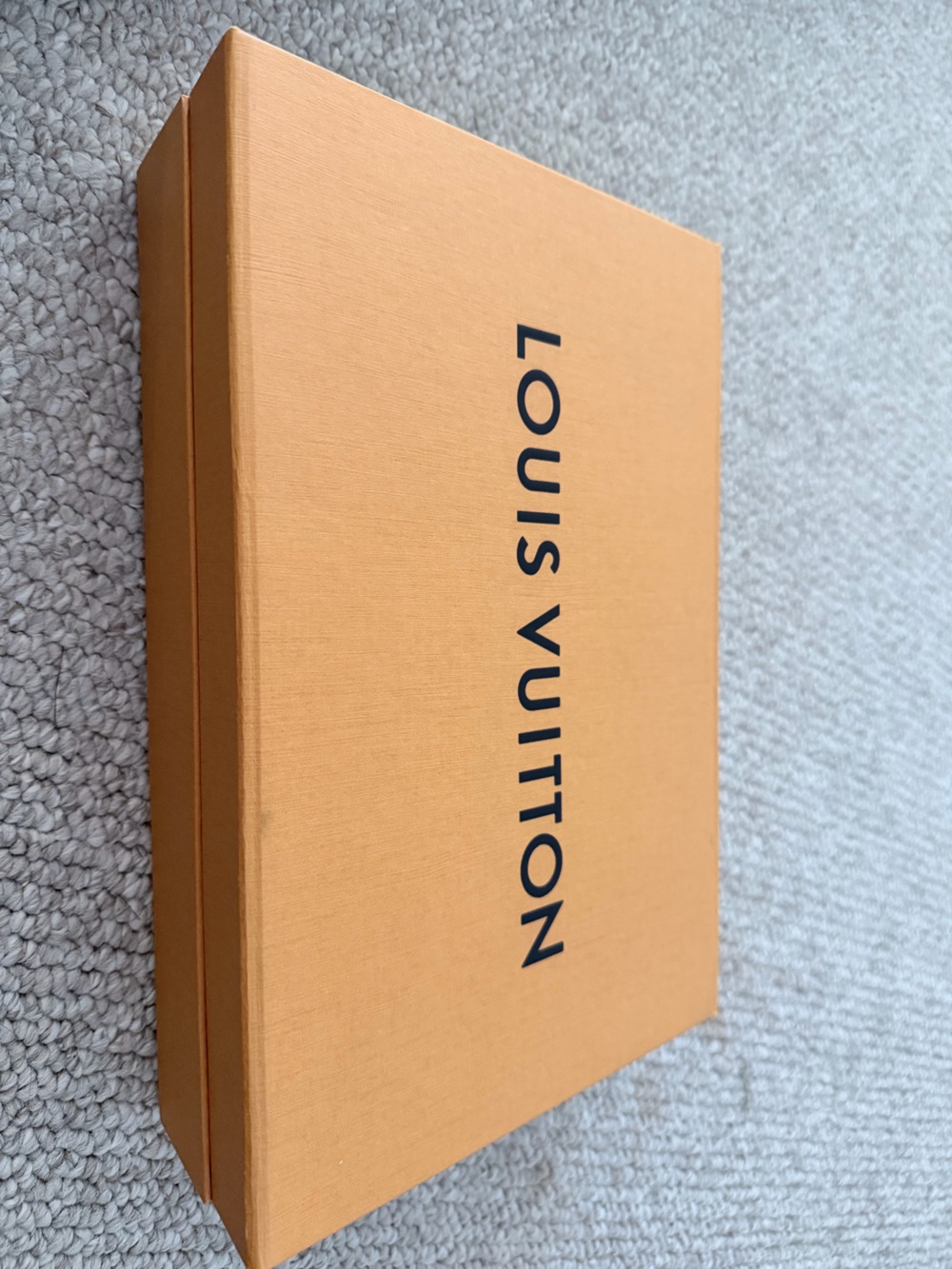 Louis Vuitton Orange and Black Signature Box